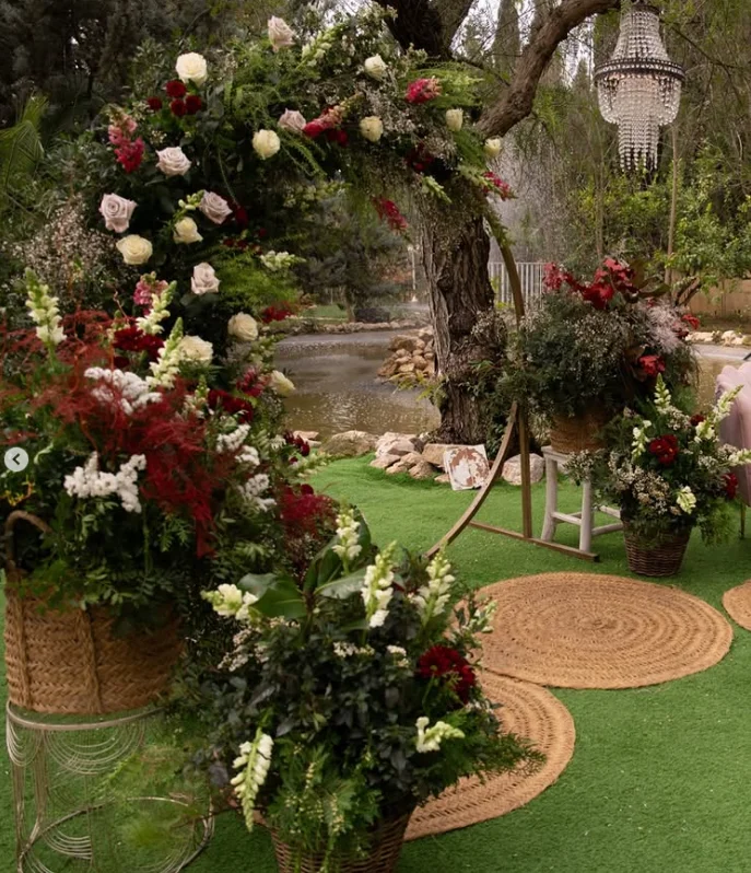Alfombra esparto evento