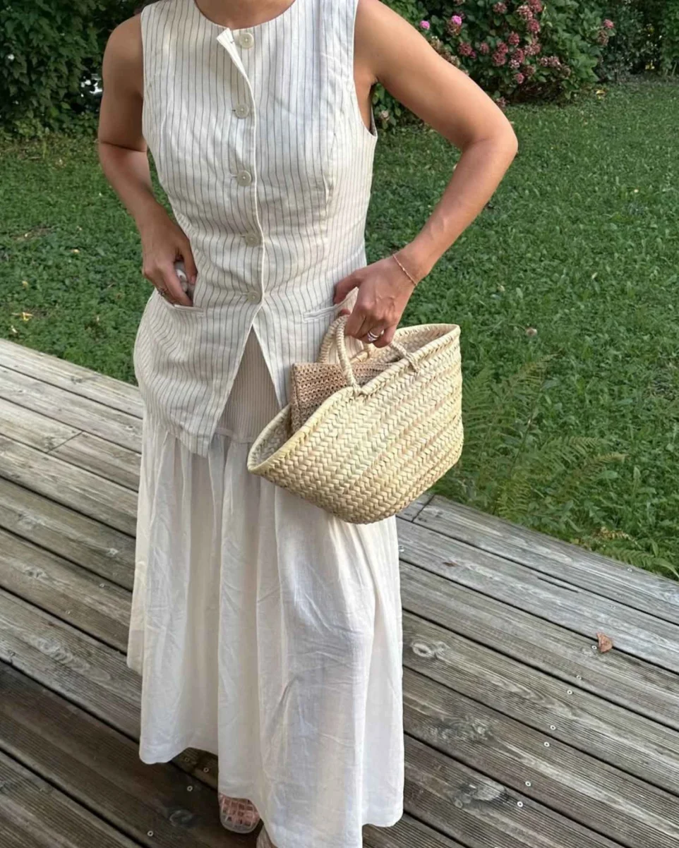 capazo numero 5 look mediterraneo