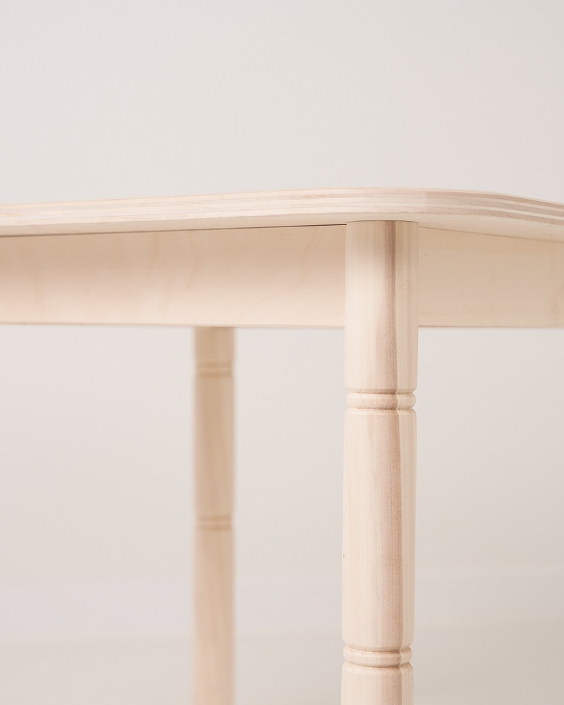 Pack ahorro: Mesa + sillas (1, 2, 3 o 4) de madera infantil. Color madera natural