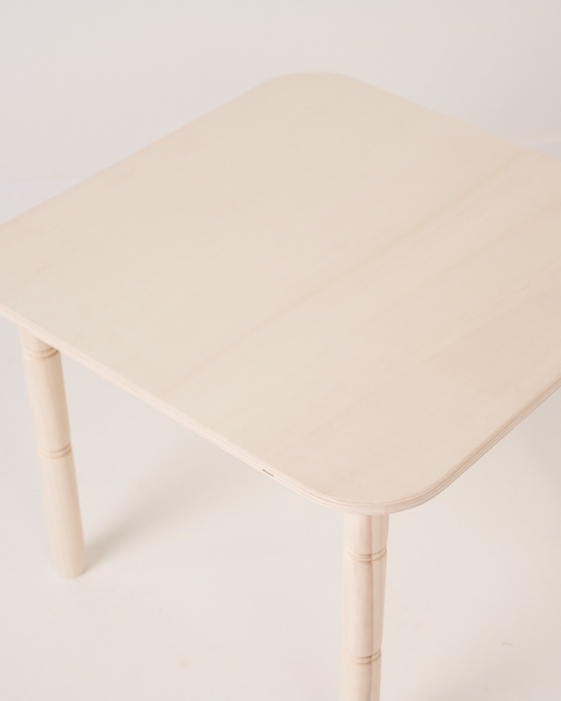 Pack ahorro: Mesa + sillas (1, 2, 3 o 4) de madera infantil. Color madera natural