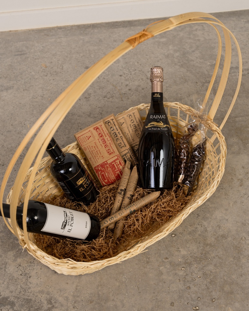 Cesta navideña Bambú 57cm