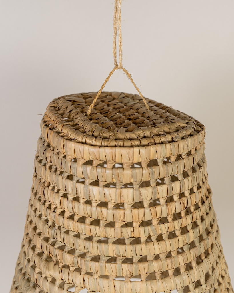 Lámpara de palma y caña Creta