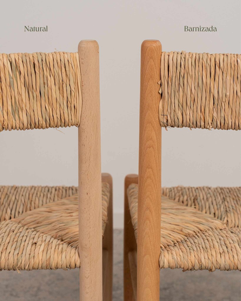 Silla de madera Montelar acabado natural