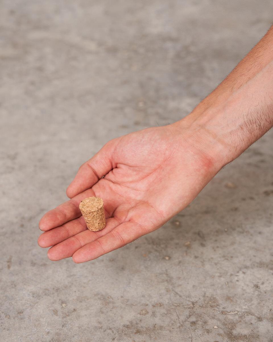 Tapón de corcho para garrafa de boca estrecha pack de 3 unidades