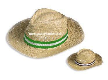 Sombrero de paja con cinta hombre