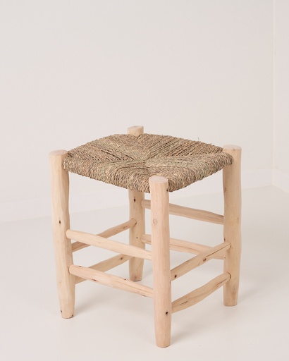 Taburete de madera de eucalipto Mediterraneo