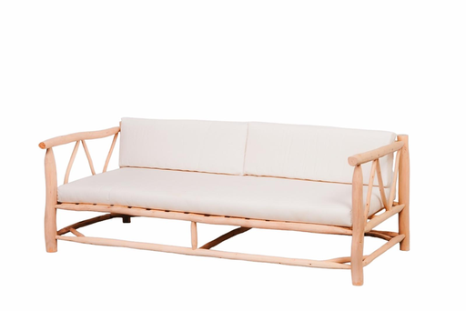 [8223] Sofa grande de madera natural Xàbia