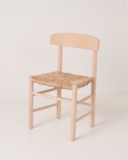 [8162-N] Silla de enea y haya Lea natural