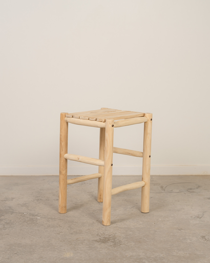 Taburete de madera de teca Pausa