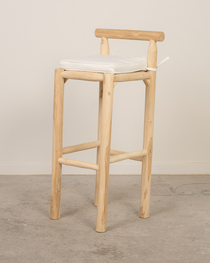 [8156T] Taburete de madera de teca Tur
