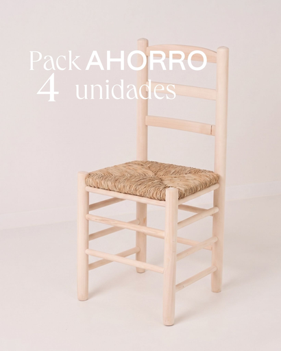 [8025-B] Pack de 4 sillas Básicas