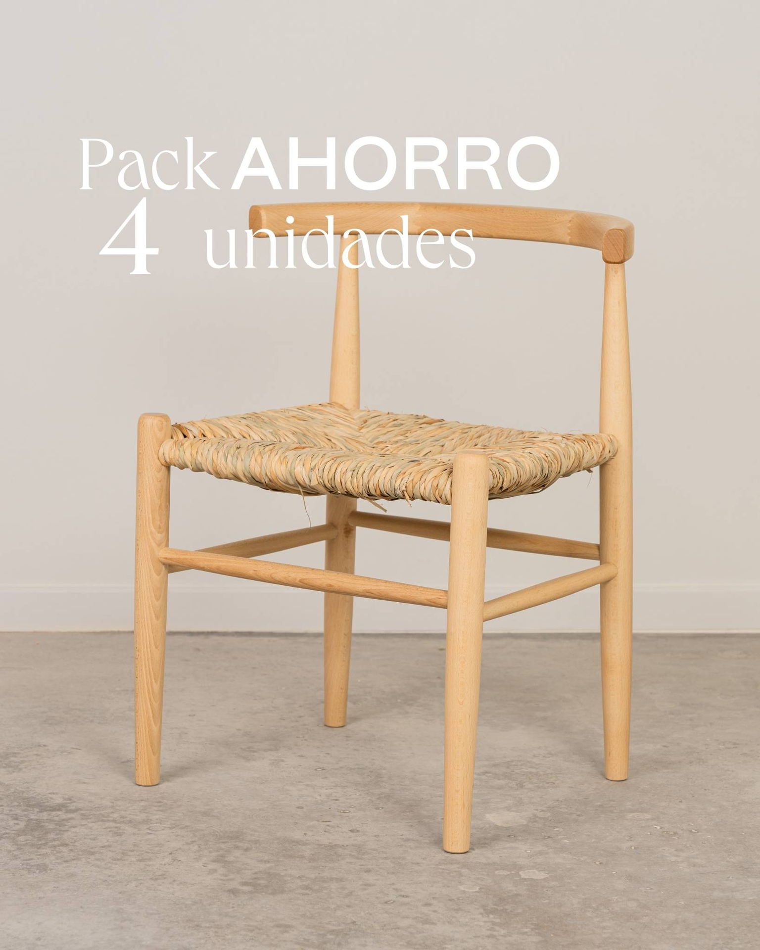 Pack 4 Sillas de comedor Magatta